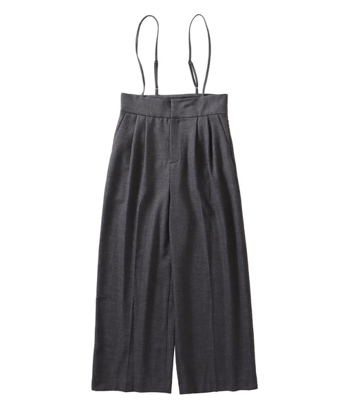 DRESSLAVE(ドレスレイブ)の「B7 / shoulder wide pants(ショルダーワイドパンツ)(スラックス・レディース・ブラウン/チャコールグレー・38)」の2枚目の写真