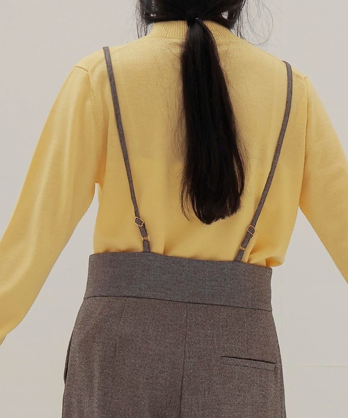 DRESSLAVE(ドレスレイブ)の「B7 / shoulder wide pants(ショルダーワイドパンツ)(スラックス・レディース・ブラウン/チャコールグレー・38)」の13枚目の写真