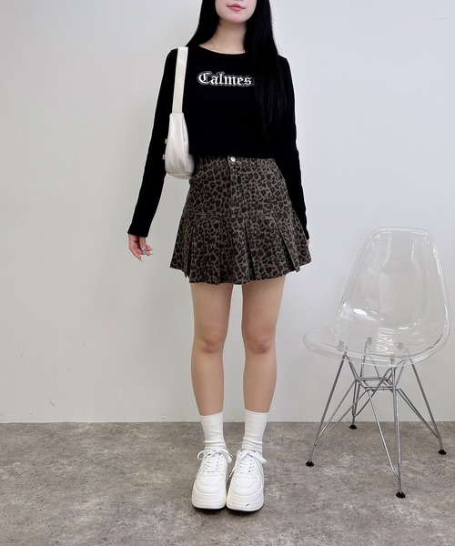 INGNI(イング)の「貼付ロゴリブロングTシャツ(Tシャツ/カットソー・レディース・オフホワイト/ブラック/ボルドー/スミクロ・M)」の15枚目の写真