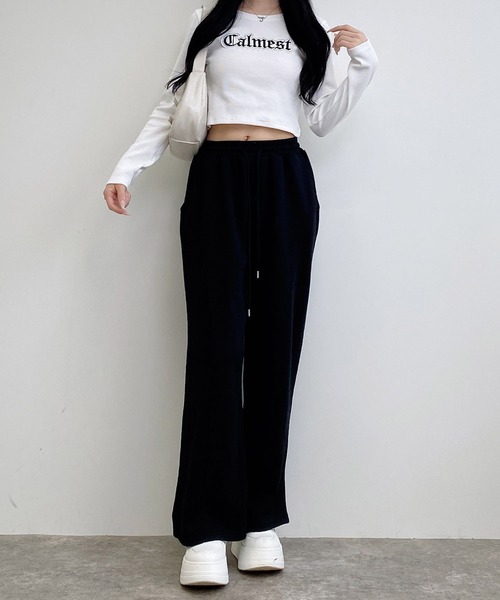 INGNI(イング)の「貼付ロゴリブロングTシャツ(Tシャツ/カットソー・レディース・オフホワイト/ブラック/ボルドー/スミクロ・M)」の21枚目の写真