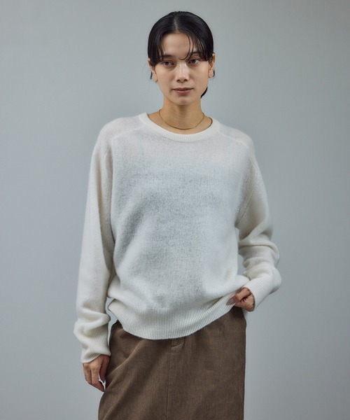 WEB限定】ウールカシミヤニットプルオーバー（ニット/セーター