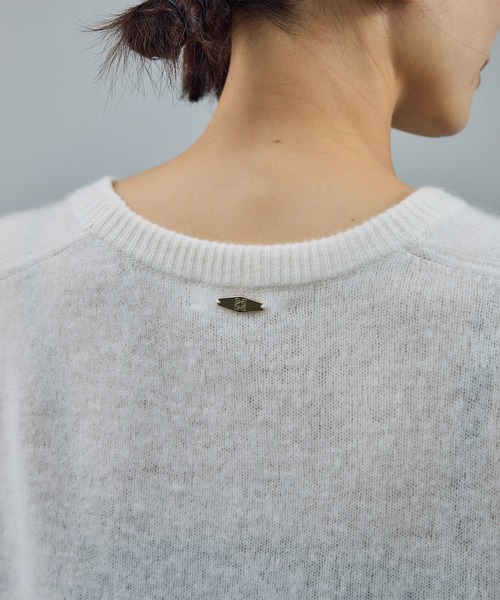 SALON adam et rope'(サロン アダム エ ロペ)の「【WEB限定】ウールカシミヤニットプルオーバー(ニット/セーター・レディース・オフホワイト/ブラウン/ピンク・FREE)」の22枚目の写真