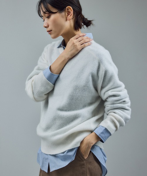 セール】【WEB限定】ウールカシミヤニットプルオーバー（ニット