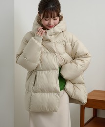 LAULEN | volume neck hooded down coat /ボリュームネックフーデットダウンコート(ダウンジャケット/コート)