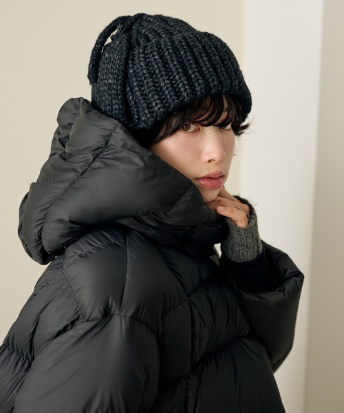 新品未使用　LAULÉN ボリュームネックフーデットダウンコート volume neck hooded down coat /ボリュームネックフーデットダウン