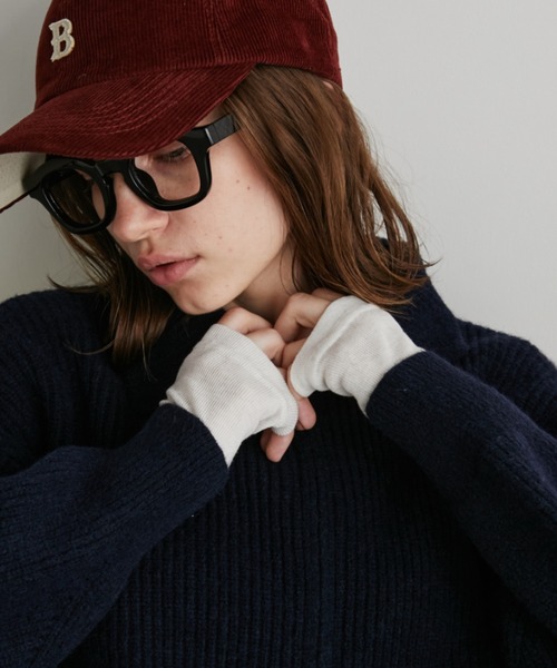 Auntie Rosa Holiday（アンティローザホリデー）の「ポロジップリブニットカーディガン/ブルゾン（カーディガン/ボレロ・レディース・アイボリー/ネイビー・FREE）」の14枚目の写真