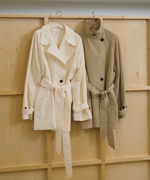 TODAYFUL（トゥデイフル）の「Spring Short Trench（トレンチコート・レディース・キナリ/ベージュ・36inch/38inch）」の17枚目の写真