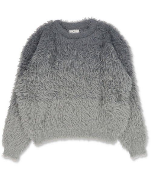 SPINNS(スピンズ)の「モヘアライクシャギーニット/グラデーションカラー/クロップド丈(ニット/セーター・メンズ・ブラック/ブラウン/グレー・ONESIZE)」の6枚目の写真