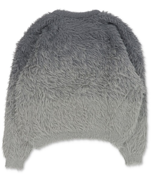 SPINNS(スピンズ)の「モヘアライクシャギーニット/グラデーションカラー/クロップド丈(ニット/セーター・メンズ・ブラック/ブラウン/グレー・ONESIZE)」の7枚目の写真