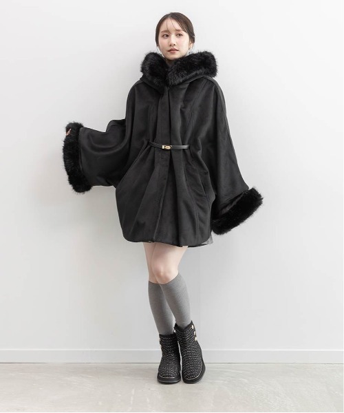 RANDA(ランダ)の「モノグラムパーツキルティングムートンブーツ(ブーツ・レディース・ブラック/アイボリー/ベージュ・M/L/S/LL)」の10枚目の写真