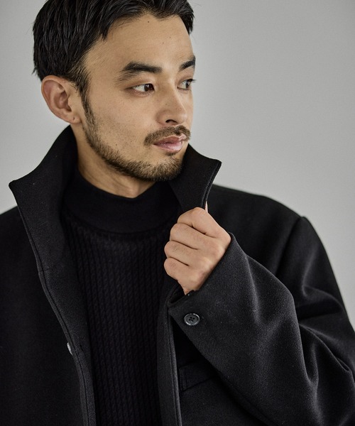 JUN STANDARD PICKS(ジュンスタンダードピックス)の「ウールライクスタンドコート(その他アウター・メンズ・チャコールグレー/ブラック・M/S/LL/L)」の10枚目の写真