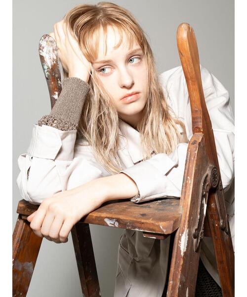 Te chichi（テチチ）の「ミリタリージャケット《2025Autumn catalog vol.2 item》（ノーカラージャケット・レディース・オフホワイト/カーキ・F）」の10枚目の写真