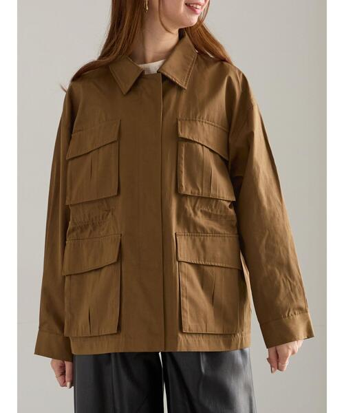 Te chichi（テチチ）の「ミリタリージャケット《2025Autumn catalog vol.2 item》（ノーカラージャケット・レディース・オフホワイト/カーキ・F）」の15枚目の写真