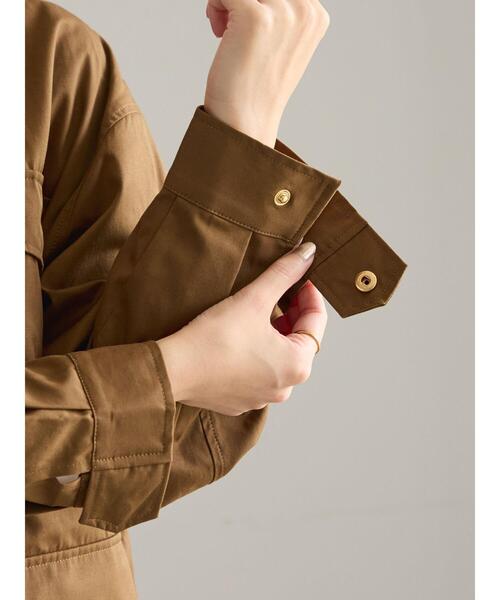 Te chichi（テチチ）の「ミリタリージャケット《2025Autumn catalog vol.2 item》（ノーカラージャケット・レディース・オフホワイト/カーキ・F）」の20枚目の写真