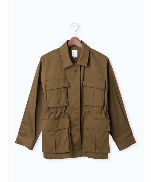 Te chichi（テチチ）の「ミリタリージャケット《2025Autumn catalog vol.2 item》（ノーカラージャケット・レディース・オフホワイト/カーキ・F）」の22枚目の写真