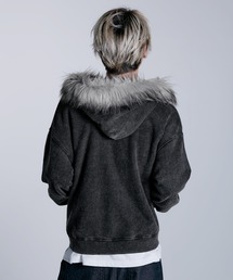 MSG（エムエスジー）の「ヘビーウェイト裏毛ZIPファーパーカー【UNISEX