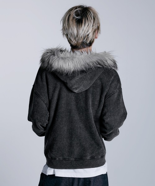 MSG（エムエスジー）の「ヘビーウェイト裏毛ZIPファーパーカー【UNISEX