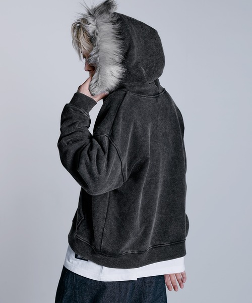 セール】ヘビーウェイト裏毛ZIPファーパーカー【UNISEX】（パーカー