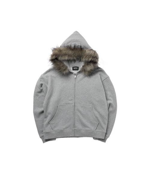 セール】ヘビーウェイト裏毛ZIPファーパーカー【UNISEX】（パーカー