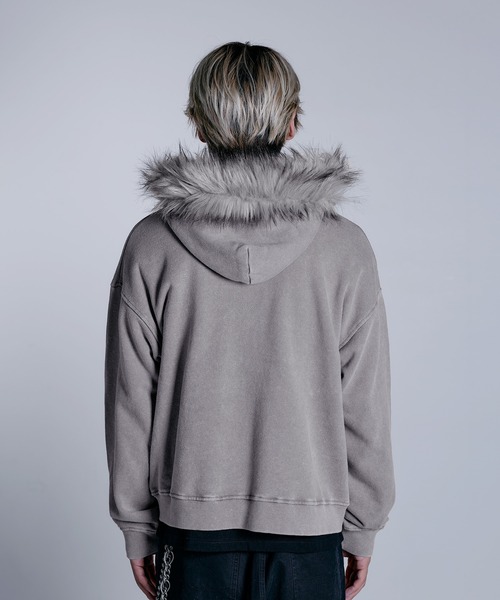 セール】ヘビーウェイト裏毛ZIPファーパーカー【UNISEX】（パーカー