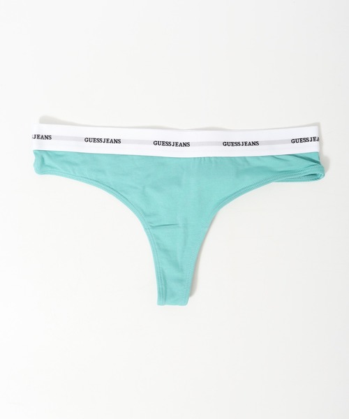 GUESS JEANS（ゲスジーンズ）の「GUESS JEANS GJ THONG  ゲス Tバックショーツ パンツ（ショーツ・レディース・グリーン/ホワイト・S/M/L）」の4枚目の写真