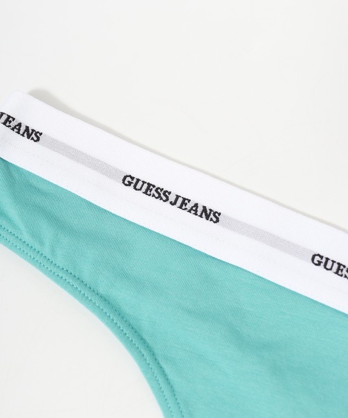 GUESS JEANS（ゲスジーンズ）の「GUESS JEANS GJ THONG  ゲス Tバックショーツ パンツ（ショーツ・レディース・グリーン/ホワイト・S/M/L）」の6枚目の写真