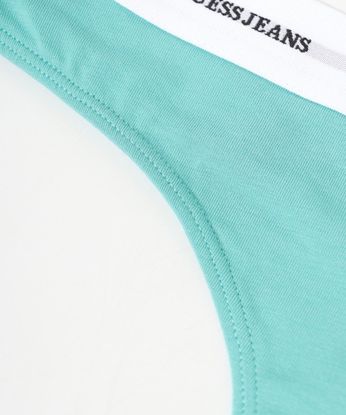 GUESS JEANS（ゲスジーンズ）の「GUESS JEANS GJ THONG  ゲス Tバックショーツ パンツ（ショーツ・レディース・グリーン/ホワイト・S/M/L）」の7枚目の写真