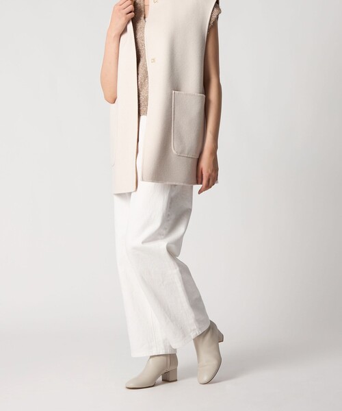 ODETTE E ODILE（オデットエオディール）の「ラウンドトゥ ショートブーツ50↑（ブーツ・レディース・ブラック/ライトグレー・22cm/22.5cm/23cm/23.5cm/24cm/24.5cm/25cm）」の6枚目の写真