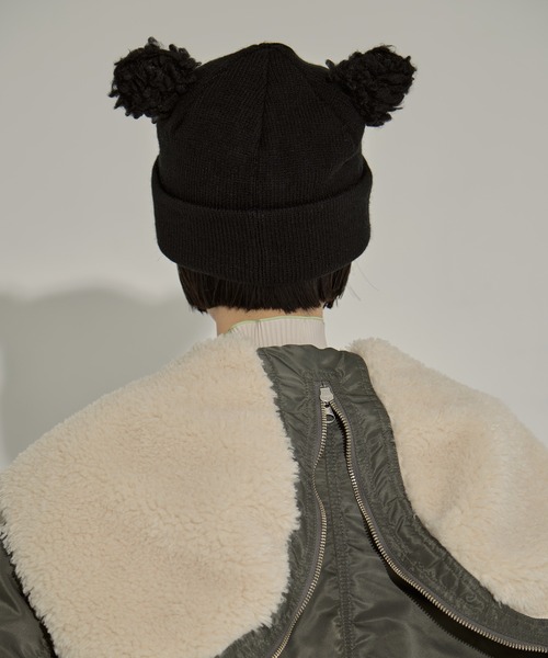BASICKS/ベーシックス】Removable Bear Ear Beanie/リムーバブルベア