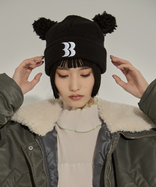 BASICKS/ベーシックス】Removable Bear Ear Beanie/リムーバブルベア