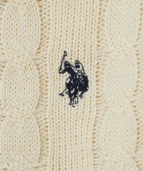 U.S. POLO ASSN.(ユーエスポロアッスン)の「【U.S. POLO ASSN.】ロイヤルヤーンオーバーチルデンニットセーター ウィメンズ~メンズまで着れるサイズ感(ニット/セーター・レディース・アイボリー/ネイビー/バーガンディー・S/M)」の13枚目の写真