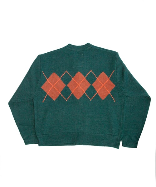 RICE NINE TEN(ライスナインテン)の「ARGYLE CARDIGAN(カーディガン/ボレロ・メンズ・オリーブ/ネイビー/ワイン・2/1)」の10枚目の写真