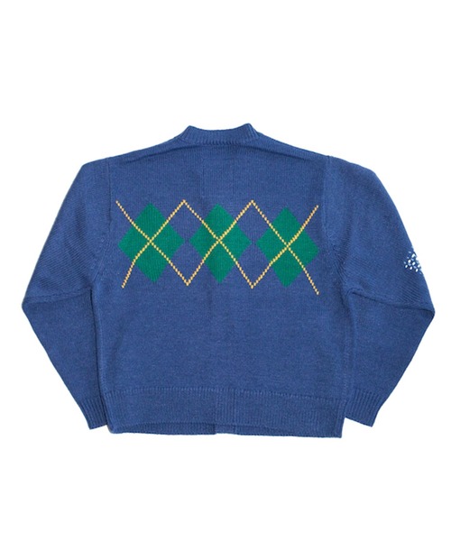 RICE NINE TEN(ライスナインテン)の「ARGYLE CARDIGAN(カーディガン/ボレロ・メンズ・オリーブ/ネイビー/ワイン・2/1)」の6枚目の写真