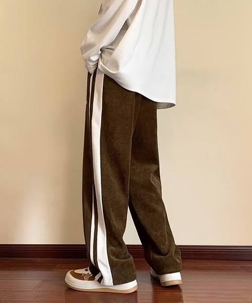 セール】SBG サイドストライプ ルーズシルエットパンツ（スラックス