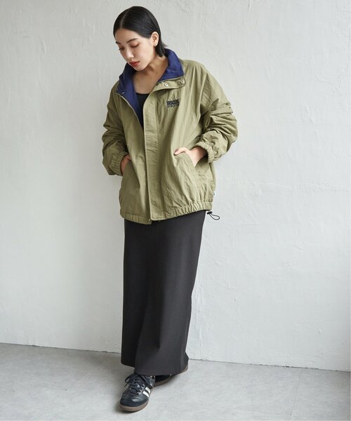 DISCUS ATHLETIC（ディスカス　アスレチック）の「DISCUS ATHLETIC 裏フリーススタンドブルゾン（ブルゾン・レディース・オフホワイト/ブラック/ベージュ・M/L）」の5枚目の写真