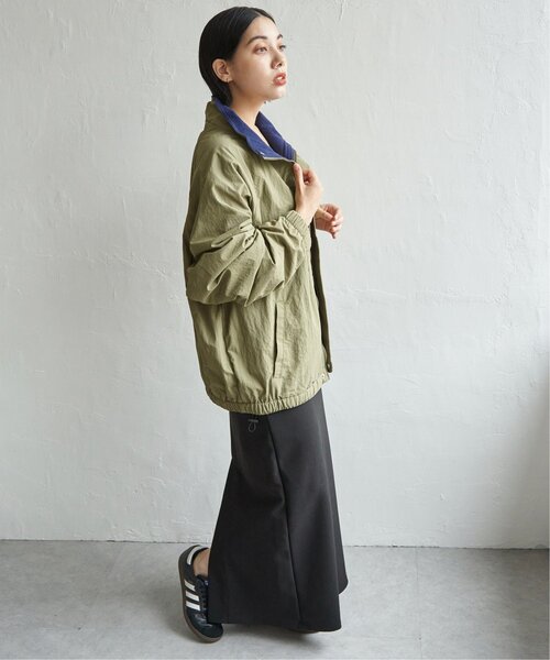 DISCUS ATHLETIC（ディスカス　アスレチック）の「DISCUS ATHLETIC 裏フリーススタンドブルゾン（ブルゾン・レディース・オフホワイト/ブラック/ベージュ・M/L）」の7枚目の写真