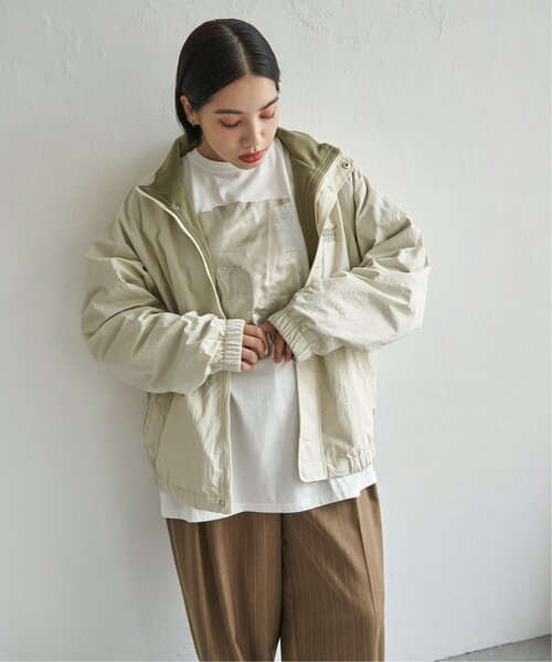 DISCUS ATHLETIC（ディスカス　アスレチック）の「DISCUS ATHLETIC 裏フリーススタンドブルゾン（ブルゾン・レディース・オフホワイト/ブラック/ベージュ・M/L）」の10枚目の写真