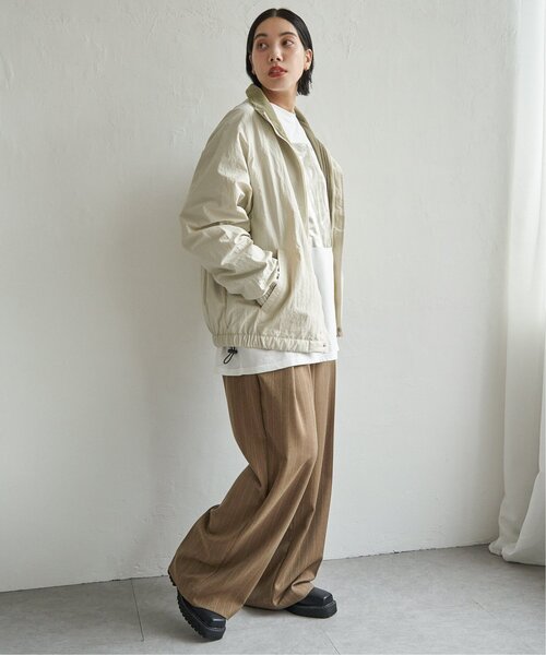 DISCUS ATHLETIC（ディスカス　アスレチック）の「DISCUS ATHLETIC 裏フリーススタンドブルゾン（ブルゾン・レディース・オフホワイト/ブラック/ベージュ・M/L）」の14枚目の写真