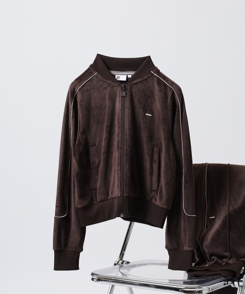 FILA VEROUR JACKET フィラ ジップアップ ベロアジャケット（ブルゾン