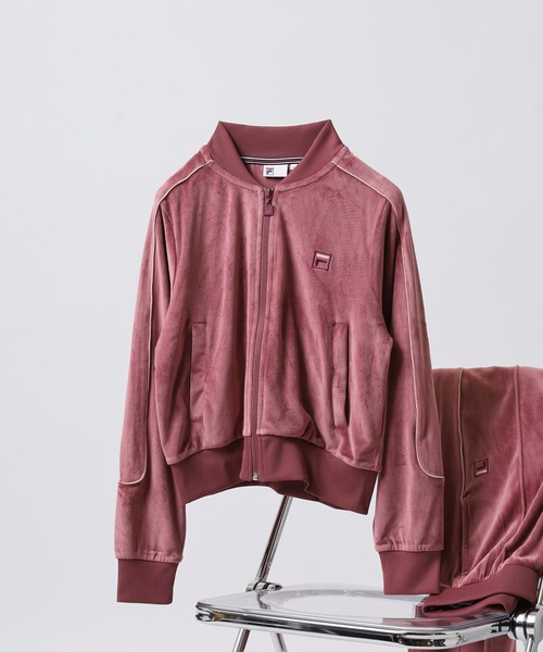 FILA VEROUR JACKET フィラ ジップアップ ベロアジャケット（ブルゾン