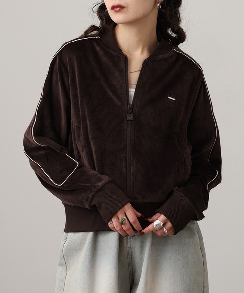 FILA VEROUR JACKET フィラ ジップアップ ベロアジャケット（ブルゾン