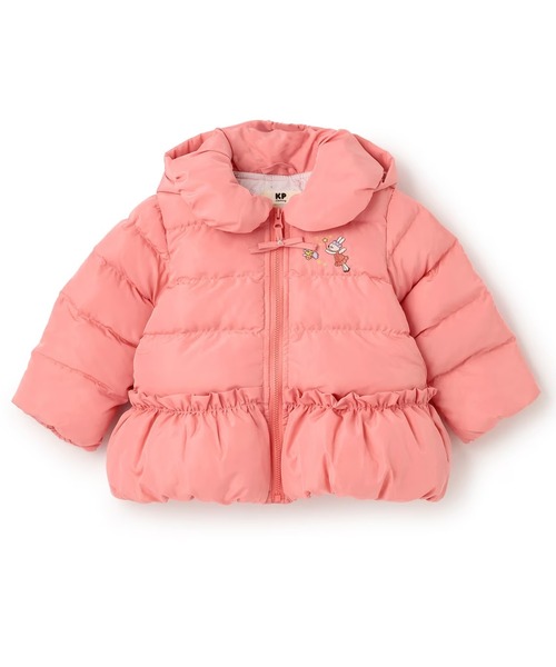 KP（ケーピー）の「Sorona中綿 タフタコート（その他アウター・キッズ・ピンク/ネイビー/サックスブルー・80ｃｍ/90cm/100cm/110cm/120cm/130cm/140cm）」の3枚目の写真