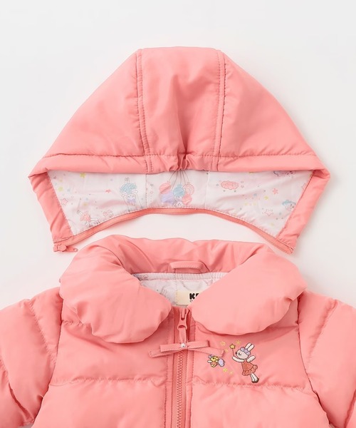 KP（ケーピー）の「Sorona中綿 タフタコート（その他アウター・キッズ・ピンク/ネイビー/サックスブルー・80ｃｍ/90cm/100cm/110cm/120cm/130cm/140cm）」の6枚目の写真