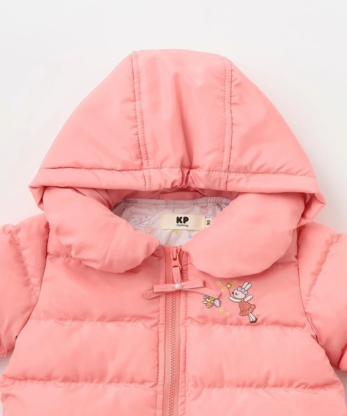 KP（ケーピー）の「Sorona中綿 タフタコート（その他アウター・キッズ・ピンク/ネイビー/サックスブルー・80ｃｍ/90cm/100cm/110cm/120cm/130cm/140cm）」の5枚目の写真