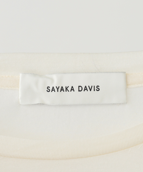 SAYAKADAVIS（サヤカディヴィス）の「SAYAKA DAVIS LONG SLEEVE TEE VCS41-TCJ：カットソー（Tシャツ/カットソー・レディース・アイボリー/レッド・SMALL）」の10枚目の写真