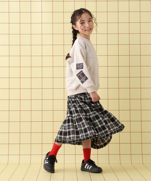 LEPSIM(レプシィム)の「【KIDS】【DISCUS/ディスカス】フリースパッチ 597885(その他トップス・レディース・アイボリー/ブラック/レッド・130)」の9枚目の写真