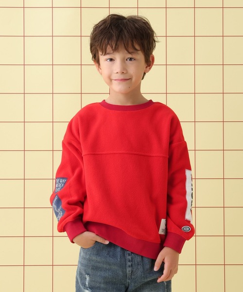 LEPSIM(レプシィム)の「【KIDS】【DISCUS/ディスカス】フリースパッチ 597885(その他トップス・レディース・アイボリー/ブラック/レッド・130)」の4枚目の写真