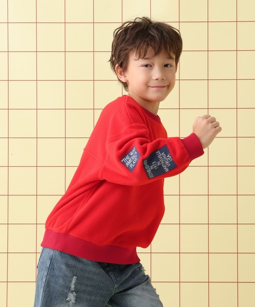 LEPSIM(レプシィム)の「【KIDS】【DISCUS/ディスカス】フリースパッチ 597885(その他トップス・レディース・アイボリー/ブラック/レッド・130)」の5枚目の写真