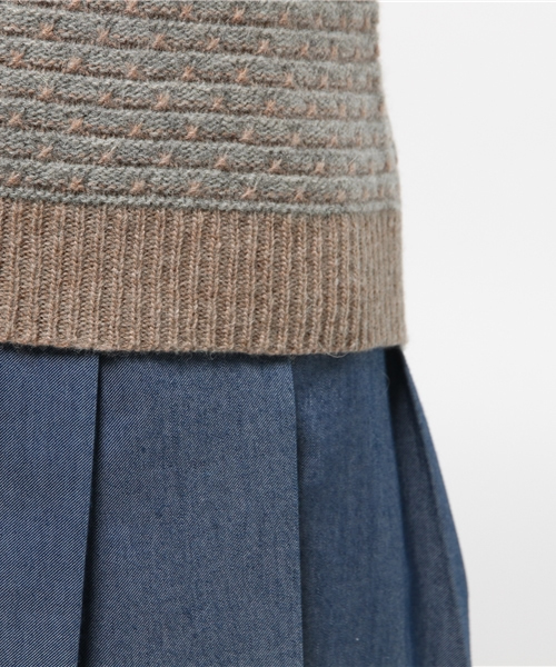 Sheta（シータ）の「柄ボーダーPO（ニット/セーター・レディース・ブルー/グリーン・FREE）」の8枚目の写真