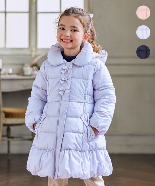 セール】【フード取り外し/洗濯機可能】Aラインコート（ダウン